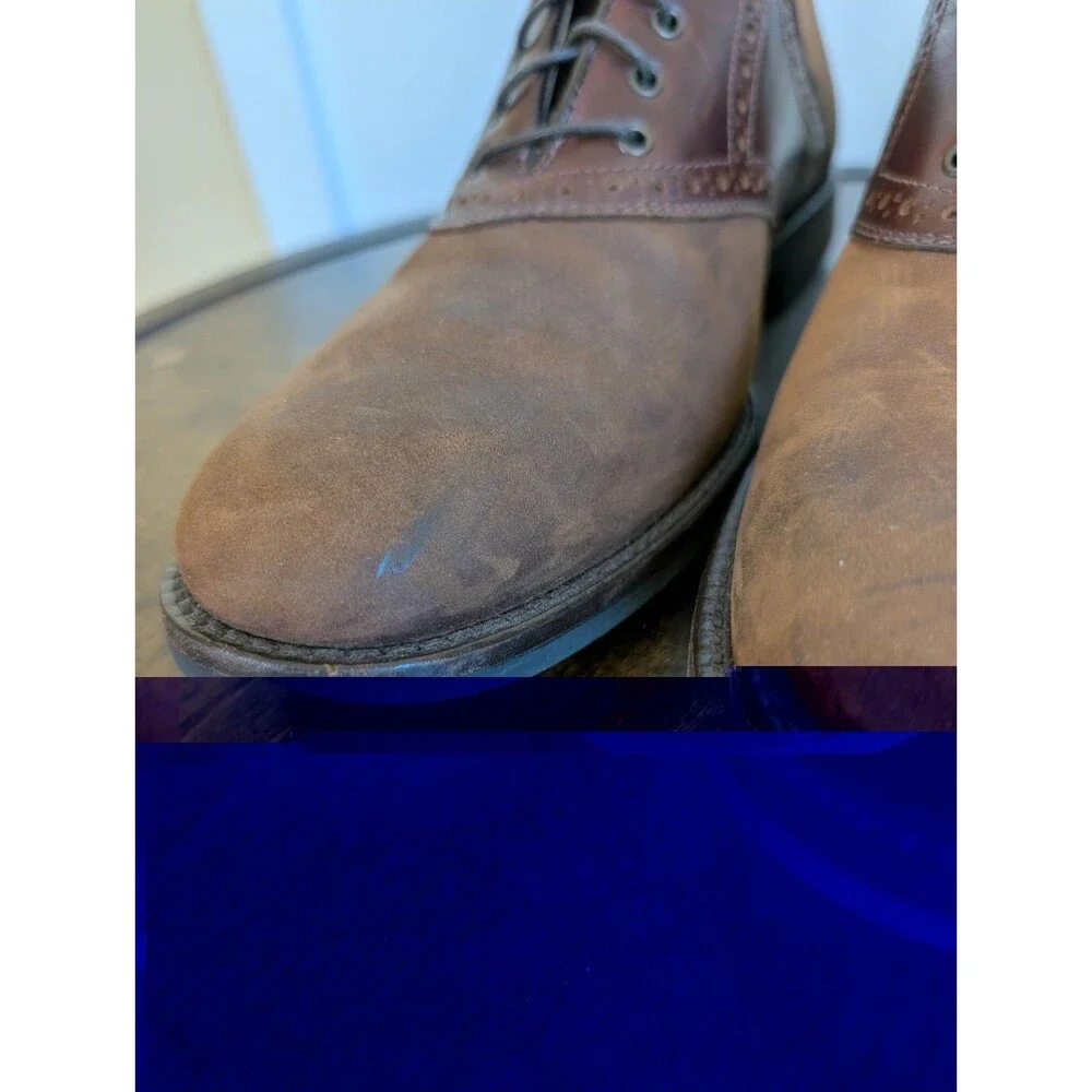 Johnston & Murphy 9 Saddle Shoes Oxfords Leather Suede Brown Formal Wedding Work